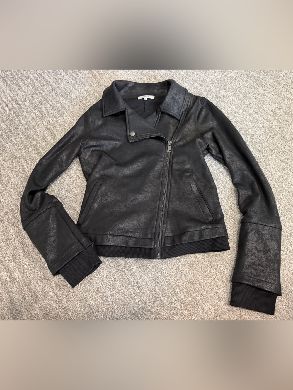 Grace & Lace Black Faux Leather Jacket